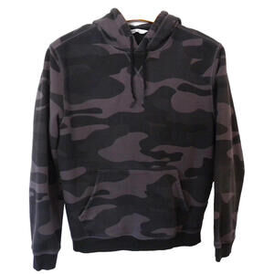 DSG Black and Gray Mens Camouflage  Hoodie Size L